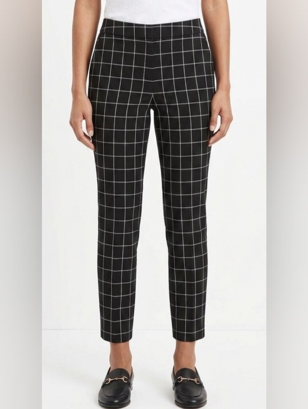 Talbots Black Chatham Ankle Pants Size 4P Like New